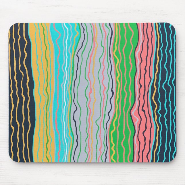 Modern Squiggles Mousepad (Front)