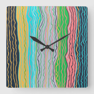 Modern Squiggles Wall Clock