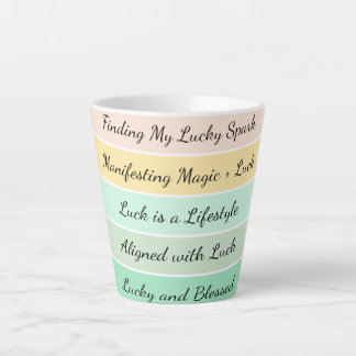 Modern St. Patrick’s Day Gradient Latte Mug