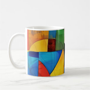 Modern Stained Glass Coffee Mug