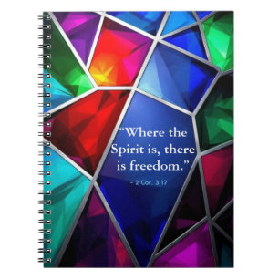 Modern Stained Glass Geometric Faith Journal