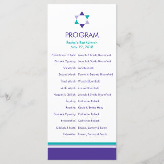 Modern Star Bat Mitzvah Program