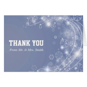 Modern Star Glitter Confetti Sparkles Thank You