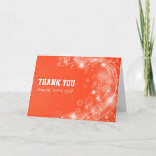 Modern Star Glitter Confetti Sparkles Thank You Card