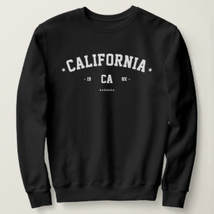 MODERN STATE CITY NAME INITIALS YEAR CALIFORNIA SWEATSHIRT