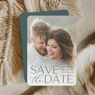 Modern Statement Vertical Photo Save The Date