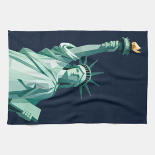 Modern Statue of Liberty Kitchen Towel