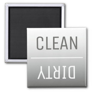Modern Steel Grey Ombre Dishwasher Magnet