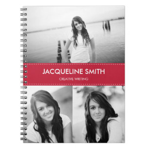 Modern Stitching Personalised Notebook