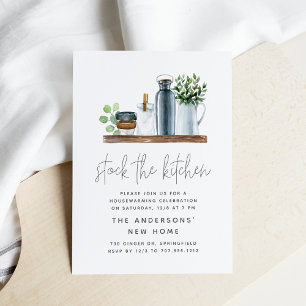 Modern Stock The Kitchen Housewarming Party Invitation