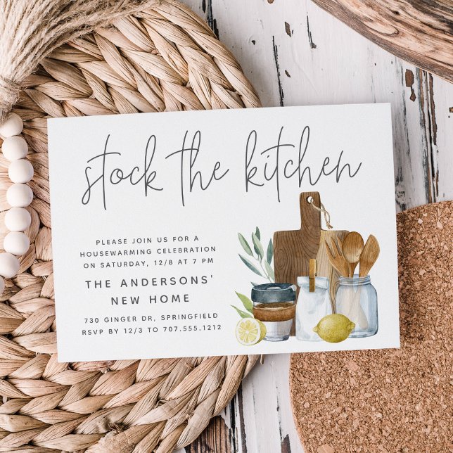Modern Stock The Kitchen Housewarming Party Invitation (Creator Uploaded)