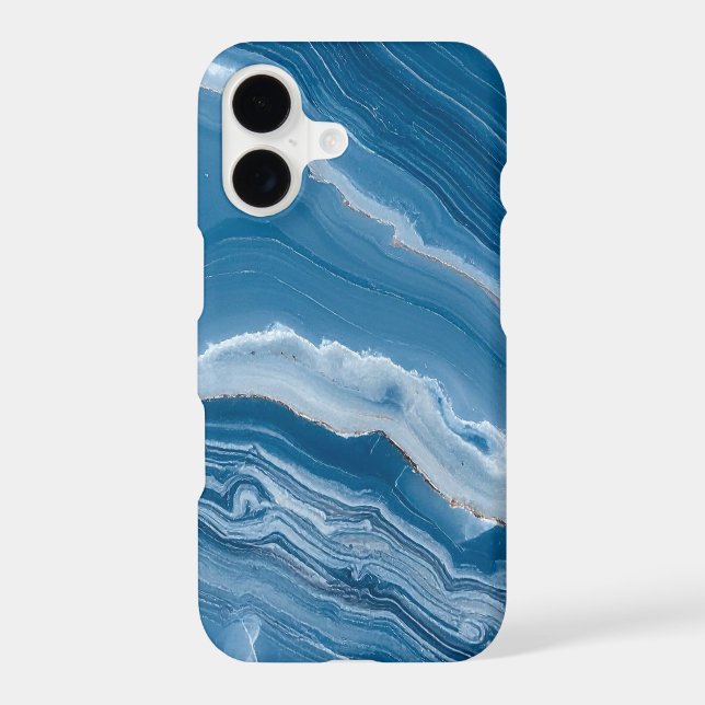 Modern Stone Dusty Blue Marble (Back)