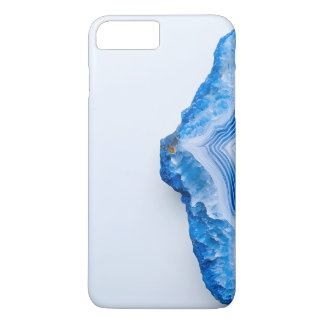 Modern Stone Dusty Blue Marble iPhone 8 Plus/7 Plus Case