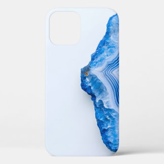 Modern Stone Dusty Blue Marble iPhone 12 Pro Case