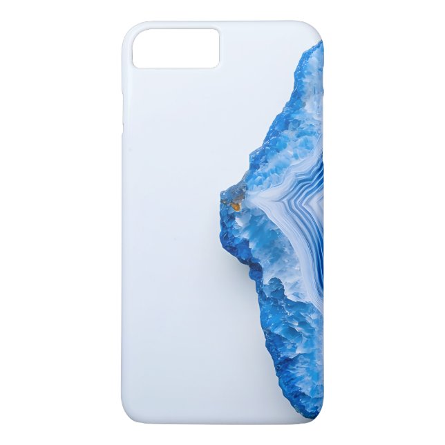 Modern Stone Dusty Blue Marble Case-Mate iPhone Case (Back)