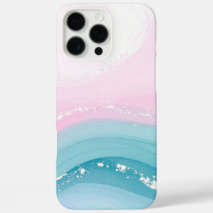 Modern Stone Dusty Blue Marble iPhone 16 Pro Max Case