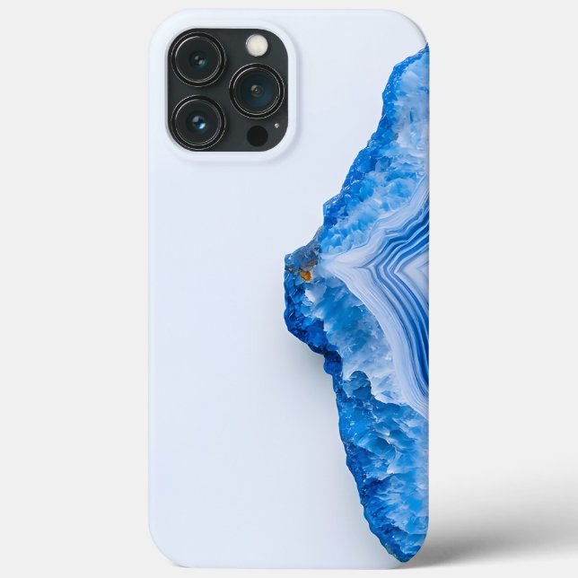 Modern Stone Dusty Blue Marble Case-Mate iPhone Case (Back)