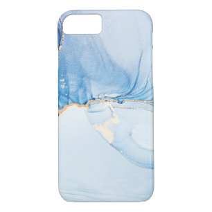 Modern Stone Dusty Blue Marble iPhone 8/7 Case