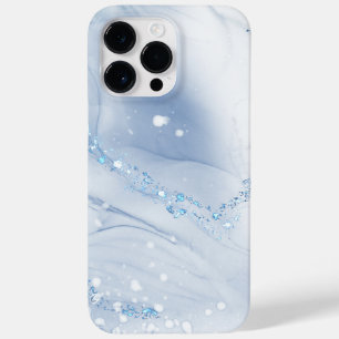 Modern Stone Dusty Blue Marble Case-Mate iPhone 14 Pro Max Case