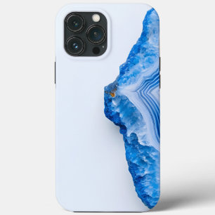 Modern Stone Dusty Blue Marble iPhone 13 Pro Max Case