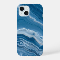 Modern Stone Dusty Blue Marble