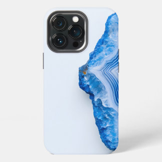 Modern Stone Dusty Blue Marble iPhone 13 Pro Case