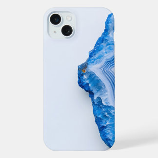 Modern Stone Dusty Blue Marble iPhone 15 Plus Case