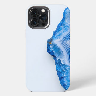 Modern Stone Dusty Blue Marble iPhone 13 Pro Max Case