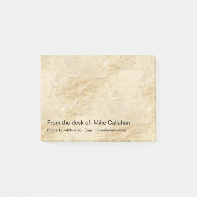 Modern Stone Look From The Desk Of Post-it Notes (Front)
