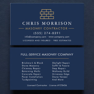 Modern Stone Masonry Business Card