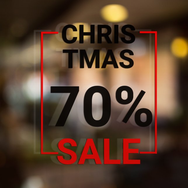 Modern Store Window Christmas Sale (Creator Uploaded)