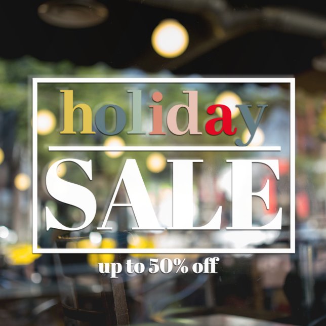 Modern Store Window Holiday Sale (Creator Uploaded)