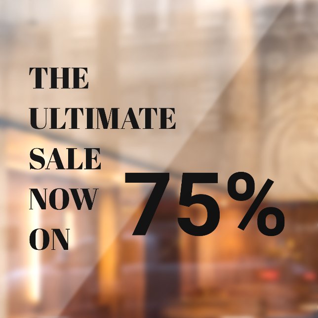 Modern Store Window Sale (Sheet 2)