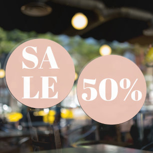 Modern Store Window Sale Pastel Pink