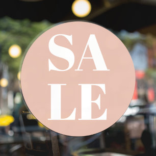 Modern Store Window Sale Pastel Pink