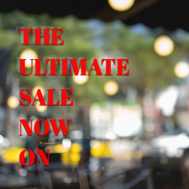 Modern Store Window Sale Window Cling (Creator Uploaded)