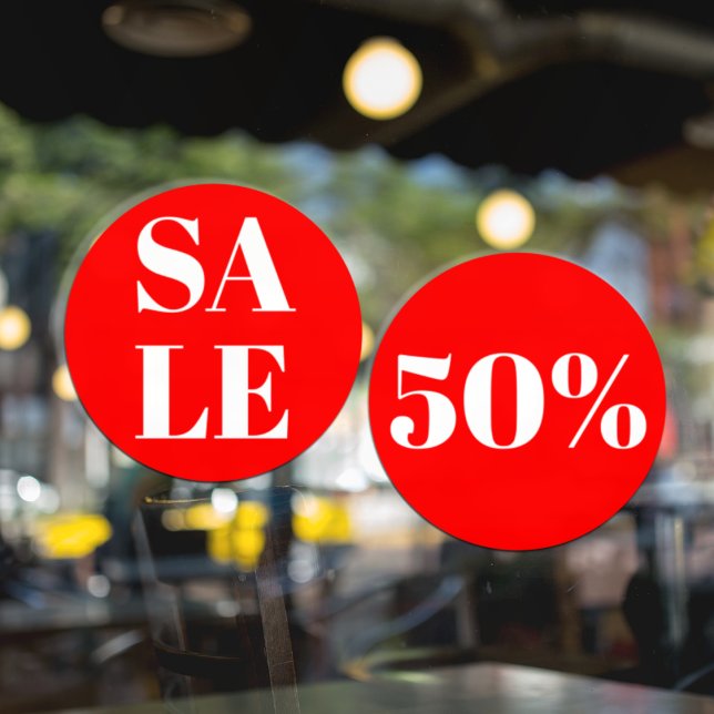 Modern Store Window Sale Window Cling (Creator Uploaded)