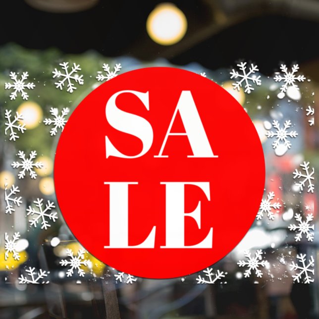 Modern Store Window Sale Window Cling (Creator Uploaded)