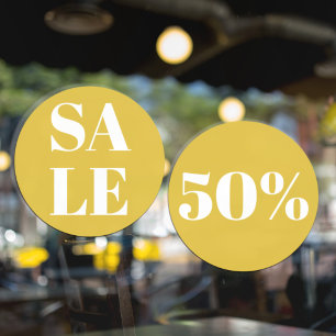 Modern Store Window Sale Yellow
