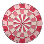 Modern Strawberry Pink Dartboard<br><div class="desc">A fun, pretty and modern strawberry pink, red and cream dart board, perfect for adding a pop of colour to your game room. Get ready to aim for the bullseye and elevate your dart game!</div>