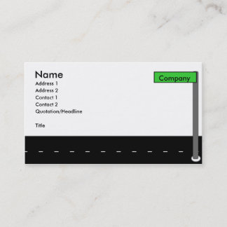 Modern Street Business Card