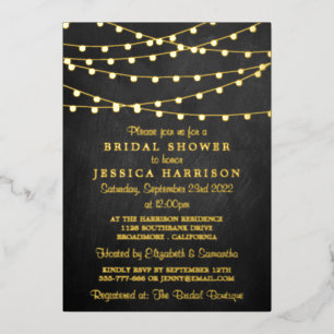 Modern String Lights Bridal Shower Real