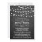 Modern String Lights Chalkboard Rehearsal Dinner