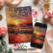 Modern String Lights Summer Sunset Beach Wedding