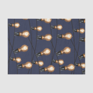 Modern String of Lights Edison Bulbs Tissue Paper