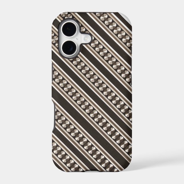 Modern Stripe Design iPhone Case (Back)
