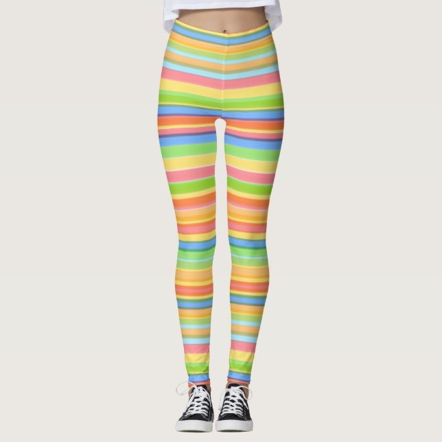 Modern Stripe Leggings (Front)