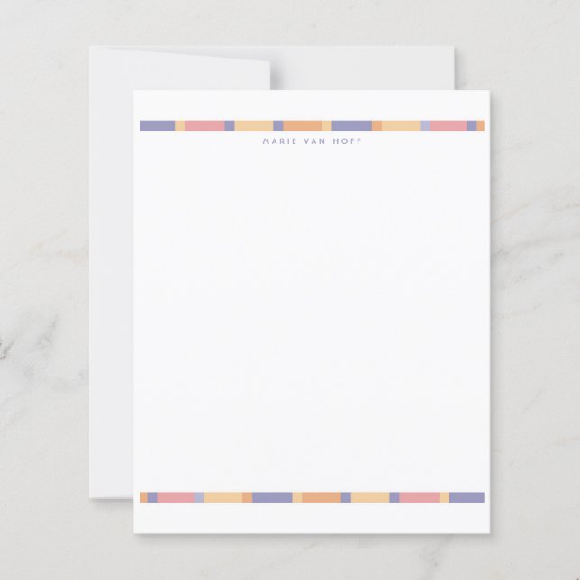 Modern Stripe Paper Sheet (Front)