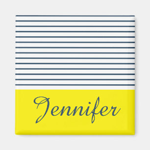 Modern striped pattern magnet