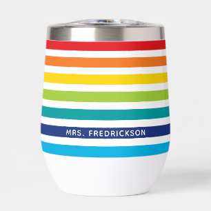 MODERN STRIPED PATTERN stylish rainbow colourful